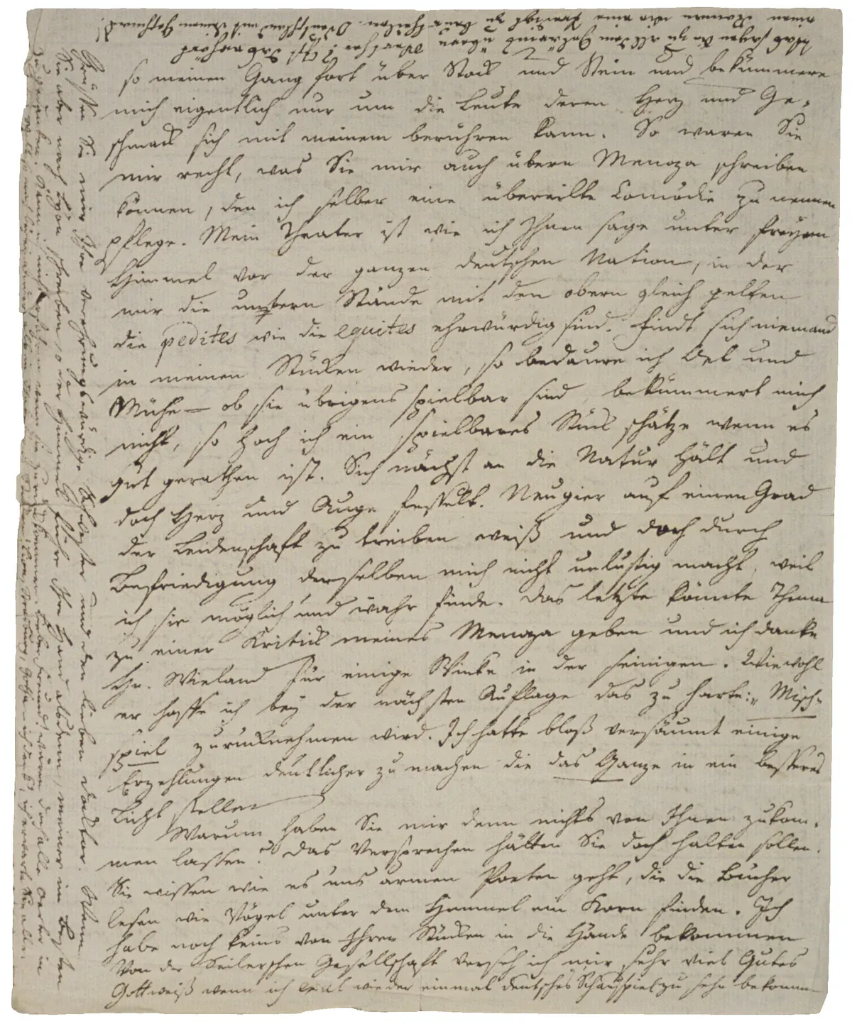Randnotizen im Brief von Lenz an Gotter vom 10. Mai 1775