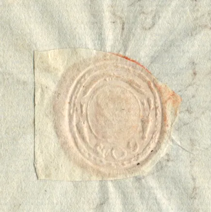 Siegel: Straßburg, Anfang Juni 1774